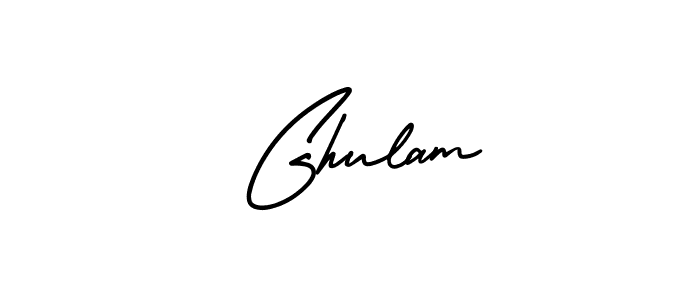 Make a beautiful signature design for name  Ghulam. With this signature (AmerikaSignatureDemo-Regular) style, you can create a handwritten signature for free.  Ghulam signature style 3 images and pictures png