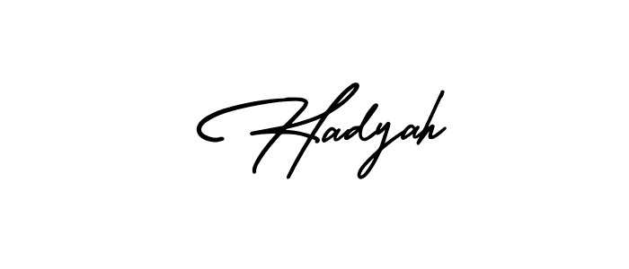 Make a short  Hadyah signature style. Manage your documents anywhere anytime using AmerikaSignatureDemo-Regular. Create and add eSignatures, submit forms, share and send files easily.  Hadyah signature style 3 images and pictures png