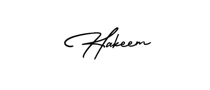 The best way (AmerikaSignatureDemo-Regular) to make a short signature is to pick only two or three words in your name. The name  Hakeem include a total of six letters. For converting this name.  Hakeem signature style 3 images and pictures png