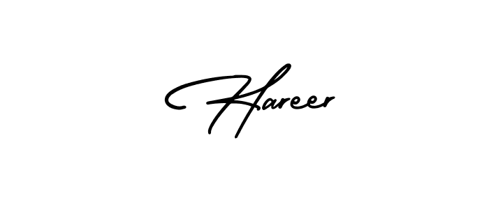 if you are searching for the best signature style for your name  Hareer. so please give up your signature search. here we have designed multiple signature styles  using AmerikaSignatureDemo-Regular.  Hareer signature style 3 images and pictures png