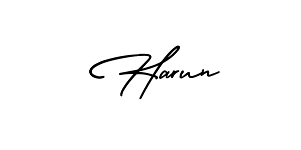 AmerikaSignatureDemo-Regular is a professional signature style that is perfect for those who want to add a touch of class to their signature. It is also a great choice for those who want to make their signature more unique. Get  Harun name to fancy signature for free.  Harun signature style 3 images and pictures png