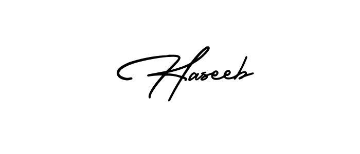 Best and Professional Signature Style for  Haseeb. AmerikaSignatureDemo-Regular Best Signature Style Collection.  Haseeb signature style 3 images and pictures png