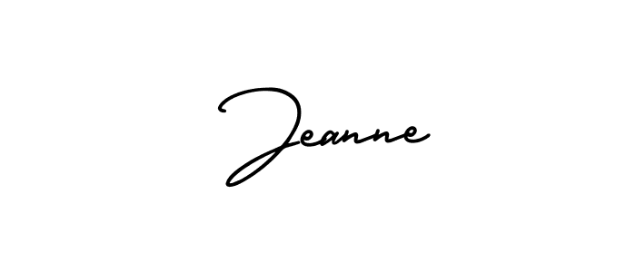 Create a beautiful signature design for name  Jeanne. With this signature (AmerikaSignatureDemo-Regular) fonts, you can make a handwritten signature for free.  Jeanne signature style 3 images and pictures png