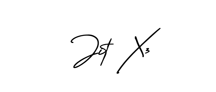 You should practise on your own different ways (AmerikaSignatureDemo-Regular) to write your name ( Jit X3) in signature. don't let someone else do it for you.  Jit X3 signature style 3 images and pictures png