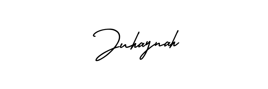 Check out images of Autograph of  Juhaynah name. Actor  Juhaynah Signature Style. AmerikaSignatureDemo-Regular is a professional sign style online.  Juhaynah signature style 3 images and pictures png