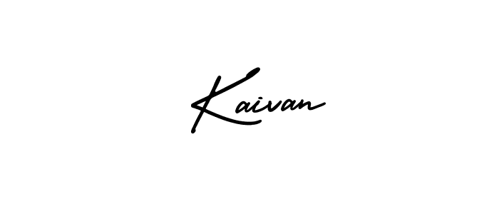 Make a beautiful signature design for name  Kaivan. With this signature (AmerikaSignatureDemo-Regular) style, you can create a handwritten signature for free.  Kaivan signature style 3 images and pictures png