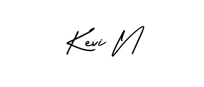 It looks lik you need a new signature style for name  Kevi N. Design unique handwritten (AmerikaSignatureDemo-Regular) signature with our free signature maker in just a few clicks.  Kevi N signature style 3 images and pictures png