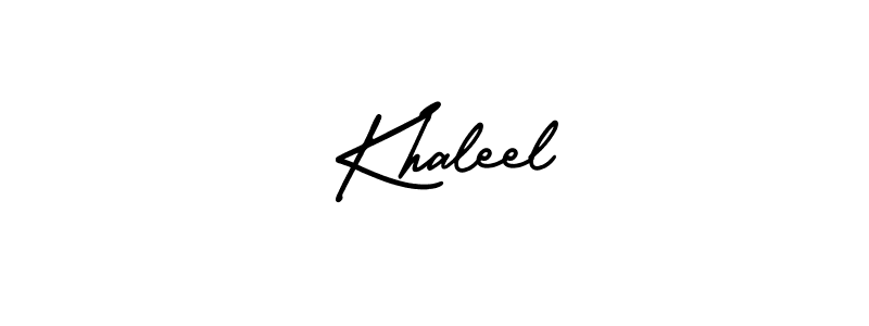 Similarly AmerikaSignatureDemo-Regular is the best handwritten signature design. Signature creator online .You can use it as an online autograph creator for name  Khaleel.  Khaleel signature style 3 images and pictures png