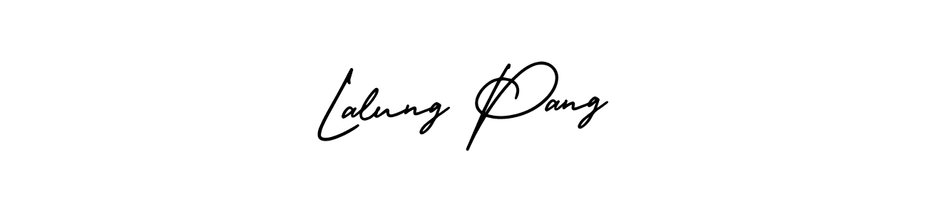 if you are searching for the best signature style for your name  Lalung Pang . so please give up your signature search. here we have designed multiple signature styles  using AmerikaSignatureDemo-Regular.  Lalung Pang  signature style 3 images and pictures png