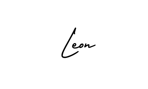 Check out images of Autograph of  Leon name. Actor  Leon Signature Style. AmerikaSignatureDemo-Regular is a professional sign style online.  Leon signature style 3 images and pictures png