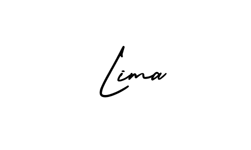How to make  Lima signature? AmerikaSignatureDemo-Regular is a professional autograph style. Create handwritten signature for  Lima name.  Lima signature style 3 images and pictures png