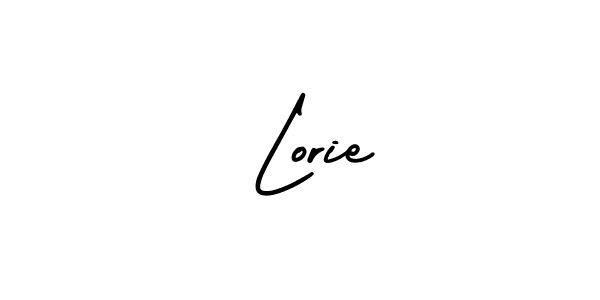 How to make  Lorie signature? AmerikaSignatureDemo-Regular is a professional autograph style. Create handwritten signature for  Lorie name.  Lorie signature style 3 images and pictures png