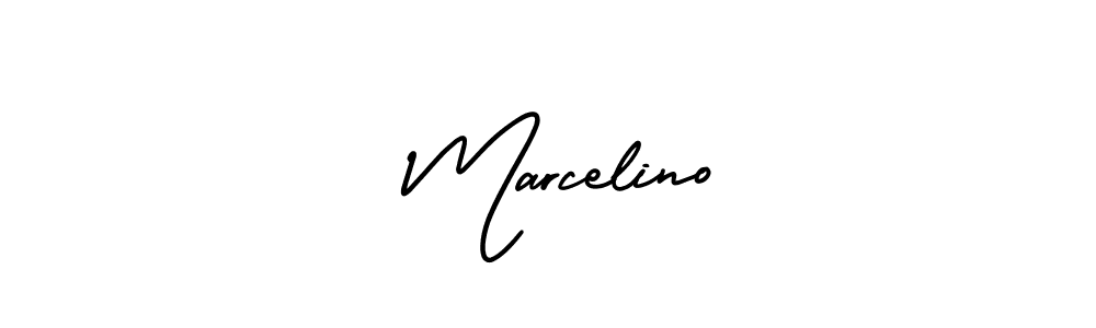 Also we have  Marcelino name is the best signature style. Create professional handwritten signature collection using AmerikaSignatureDemo-Regular autograph style.  Marcelino signature style 3 images and pictures png