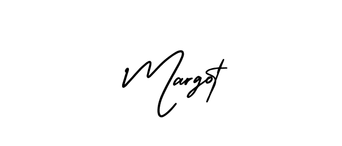The best way (AmerikaSignatureDemo-Regular) to make a short signature is to pick only two or three words in your name. The name  Margot include a total of six letters. For converting this name.  Margot signature style 3 images and pictures png