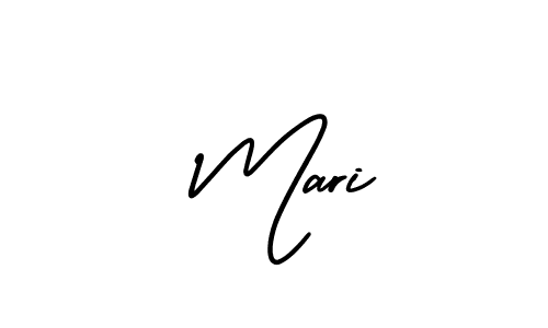 Make a beautiful signature design for name  Mari. With this signature (AmerikaSignatureDemo-Regular) style, you can create a handwritten signature for free.  Mari signature style 3 images and pictures png