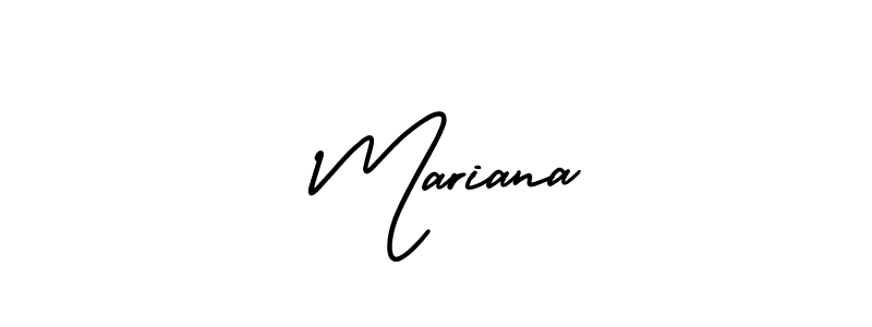 You should practise on your own different ways (AmerikaSignatureDemo-Regular) to write your name ( Mariana) in signature. don't let someone else do it for you.  Mariana signature style 3 images and pictures png