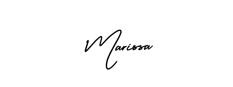 You should practise on your own different ways (AmerikaSignatureDemo-Regular) to write your name ( Marissa) in signature. don't let someone else do it for you.  Marissa signature style 3 images and pictures png