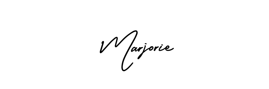 AmerikaSignatureDemo-Regular is a professional signature style that is perfect for those who want to add a touch of class to their signature. It is also a great choice for those who want to make their signature more unique. Get  Marjorie name to fancy signature for free.  Marjorie signature style 3 images and pictures png