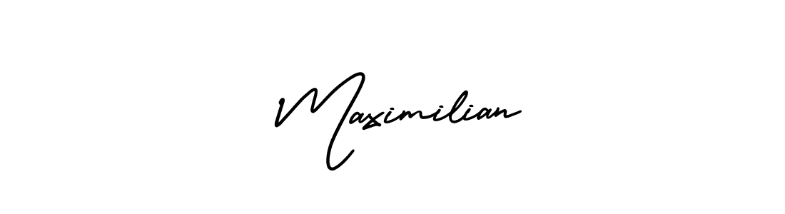 Use a signature maker to create a handwritten signature online. With this signature software, you can design (AmerikaSignatureDemo-Regular) your own signature for name  Maximilian.  Maximilian signature style 3 images and pictures png