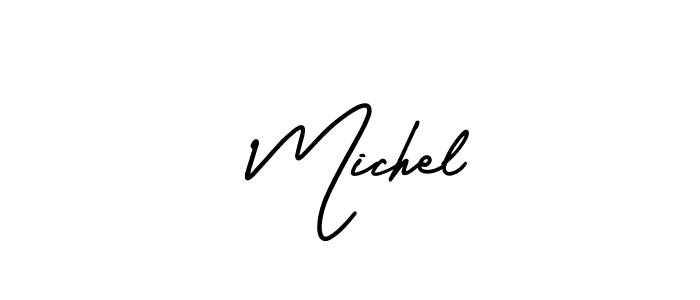 Similarly AmerikaSignatureDemo-Regular is the best handwritten signature design. Signature creator online .You can use it as an online autograph creator for name  Michel.  Michel signature style 3 images and pictures png