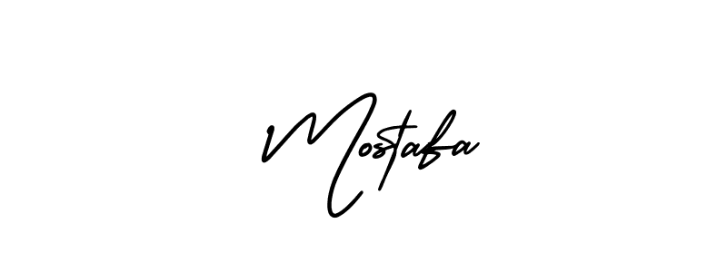 Use a signature maker to create a handwritten signature online. With this signature software, you can design (AmerikaSignatureDemo-Regular) your own signature for name  Mostafa.  Mostafa signature style 3 images and pictures png