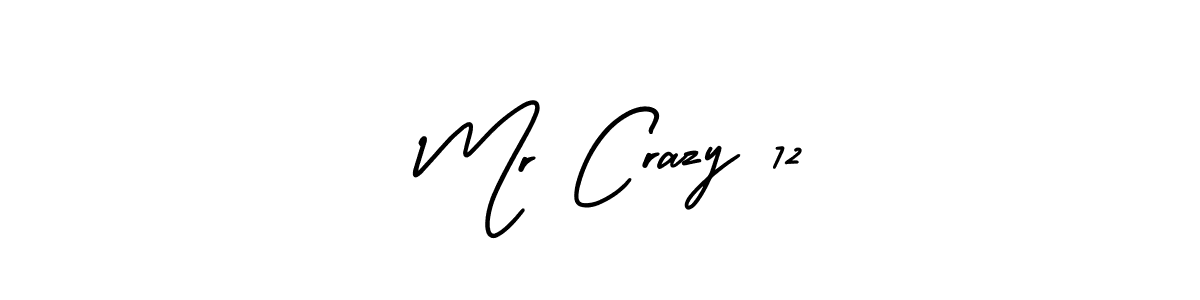 You should practise on your own different ways (AmerikaSignatureDemo-Regular) to write your name ( Mr Crazy 72) in signature. don't let someone else do it for you.  Mr Crazy 72 signature style 3 images and pictures png