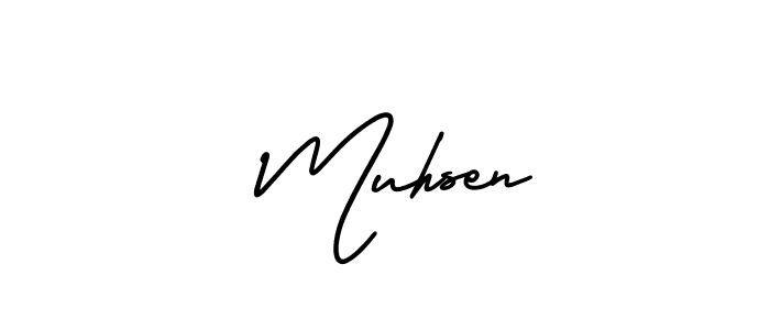 Check out images of Autograph of  Muhsen name. Actor  Muhsen Signature Style. AmerikaSignatureDemo-Regular is a professional sign style online.  Muhsen signature style 3 images and pictures png