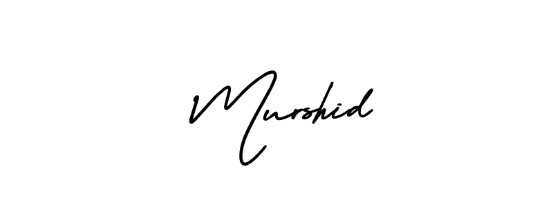 Make a beautiful signature design for name  Murshid. With this signature (AmerikaSignatureDemo-Regular) style, you can create a handwritten signature for free.  Murshid signature style 3 images and pictures png