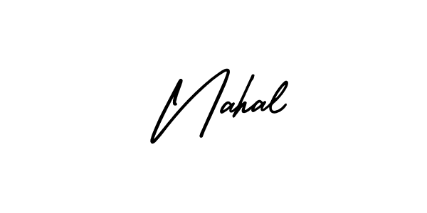 AmerikaSignatureDemo-Regular is a professional signature style that is perfect for those who want to add a touch of class to their signature. It is also a great choice for those who want to make their signature more unique. Get  Nahal name to fancy signature for free.  Nahal signature style 3 images and pictures png