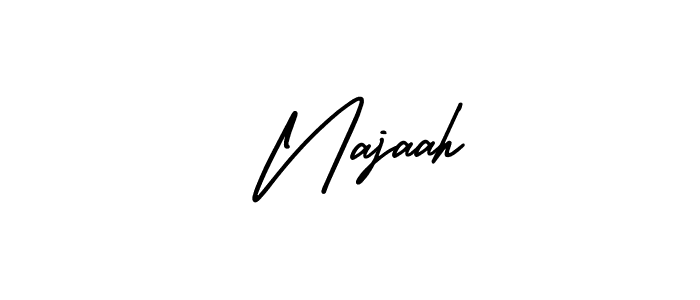 Also we have  Najaah name is the best signature style. Create professional handwritten signature collection using AmerikaSignatureDemo-Regular autograph style.  Najaah signature style 3 images and pictures png