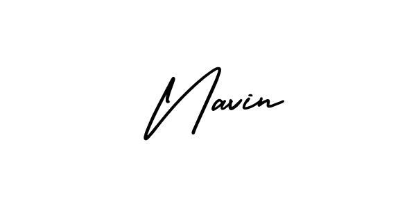 It looks lik you need a new signature style for name  Navin. Design unique handwritten (AmerikaSignatureDemo-Regular) signature with our free signature maker in just a few clicks.  Navin signature style 3 images and pictures png