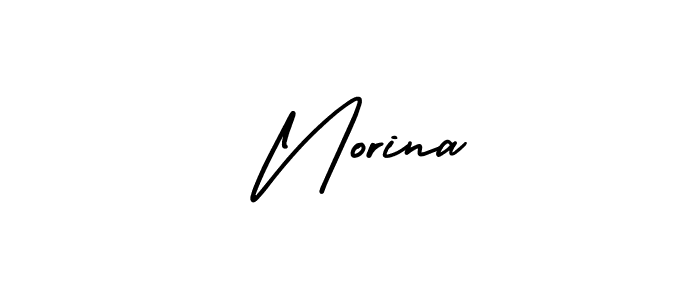 How to Draw  Norina signature style? AmerikaSignatureDemo-Regular is a latest design signature styles for name  Norina.  Norina signature style 3 images and pictures png