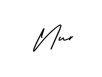 AmerikaSignatureDemo-Regular is a professional signature style that is perfect for those who want to add a touch of class to their signature. It is also a great choice for those who want to make their signature more unique. Get  Nur name to fancy signature for free.  Nur signature style 3 images and pictures png