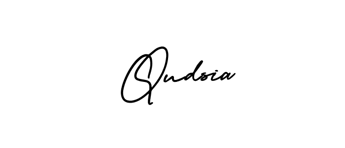 How to Draw  Qudsia signature style? AmerikaSignatureDemo-Regular is a latest design signature styles for name  Qudsia.  Qudsia signature style 3 images and pictures png