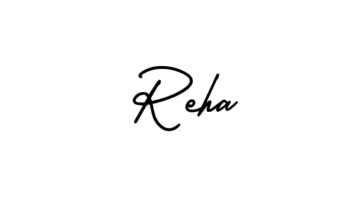 Also we have  Reha name is the best signature style. Create professional handwritten signature collection using AmerikaSignatureDemo-Regular autograph style.  Reha signature style 3 images and pictures png