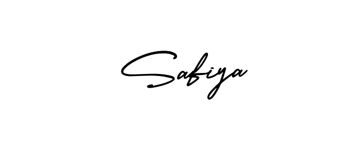 Design your own signature with our free online signature maker. With this signature software, you can create a handwritten (AmerikaSignatureDemo-Regular) signature for name  Safiya.  Safiya signature style 3 images and pictures png