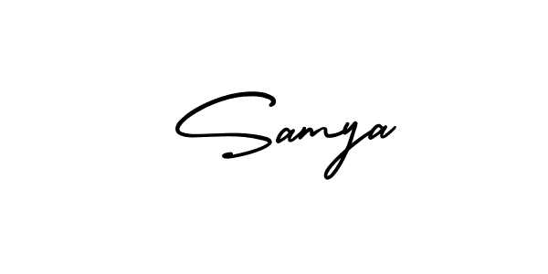 Make a short  Samya signature style. Manage your documents anywhere anytime using AmerikaSignatureDemo-Regular. Create and add eSignatures, submit forms, share and send files easily.  Samya signature style 3 images and pictures png