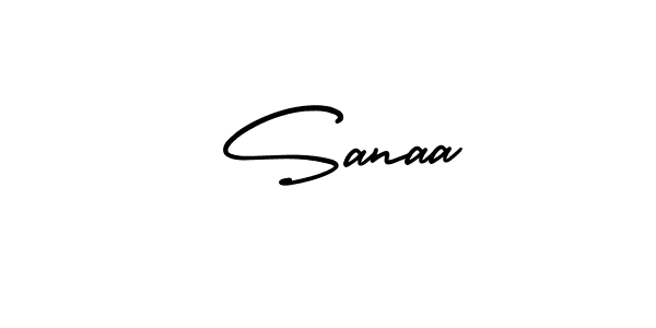Use a signature maker to create a handwritten signature online. With this signature software, you can design (AmerikaSignatureDemo-Regular) your own signature for name  Sanaa.  Sanaa signature style 3 images and pictures png