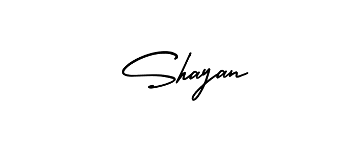 It looks lik you need a new signature style for name  Shayan. Design unique handwritten (AmerikaSignatureDemo-Regular) signature with our free signature maker in just a few clicks.  Shayan signature style 3 images and pictures png