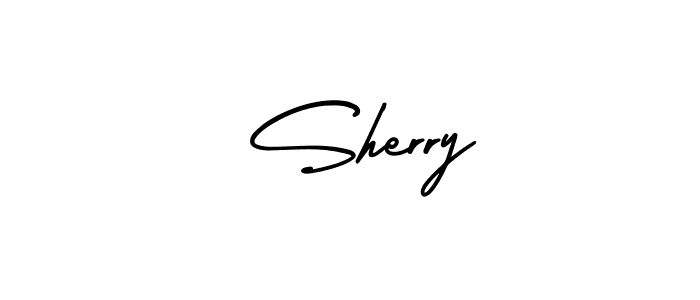 Check out images of Autograph of  Sherry name. Actor  Sherry Signature Style. AmerikaSignatureDemo-Regular is a professional sign style online.  Sherry signature style 3 images and pictures png