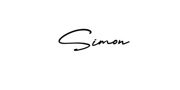 Use a signature maker to create a handwritten signature online. With this signature software, you can design (AmerikaSignatureDemo-Regular) your own signature for name  Simon.  Simon signature style 3 images and pictures png