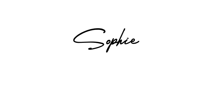 Design your own signature with our free online signature maker. With this signature software, you can create a handwritten (AmerikaSignatureDemo-Regular) signature for name  Sophie.  Sophie signature style 3 images and pictures png
