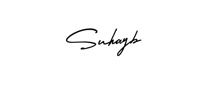 How to Draw  Suhayb signature style? AmerikaSignatureDemo-Regular is a latest design signature styles for name  Suhayb.  Suhayb signature style 3 images and pictures png