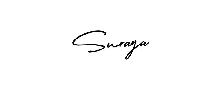 It looks lik you need a new signature style for name  Suraya. Design unique handwritten (AmerikaSignatureDemo-Regular) signature with our free signature maker in just a few clicks.  Suraya signature style 3 images and pictures png