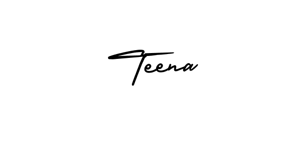 Make a short  Teena signature style. Manage your documents anywhere anytime using AmerikaSignatureDemo-Regular. Create and add eSignatures, submit forms, share and send files easily.  Teena signature style 3 images and pictures png