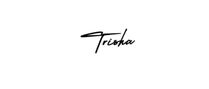 Best and Professional Signature Style for  Trisha. AmerikaSignatureDemo-Regular Best Signature Style Collection.  Trisha signature style 3 images and pictures png