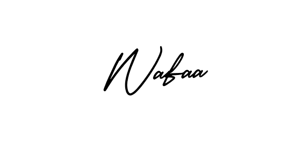 Also You can easily find your signature by using the search form. We will create  Wafaa name handwritten signature images for you free of cost using AmerikaSignatureDemo-Regular sign style.  Wafaa signature style 3 images and pictures png