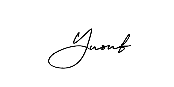 Create a beautiful signature design for name  Yusuf. With this signature (AmerikaSignatureDemo-Regular) fonts, you can make a handwritten signature for free.  Yusuf signature style 3 images and pictures png
