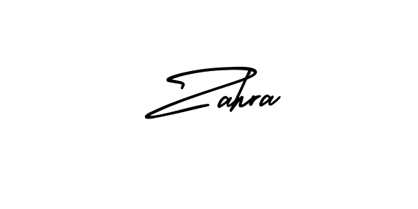 Create a beautiful signature design for name  Zahra. With this signature (AmerikaSignatureDemo-Regular) fonts, you can make a handwritten signature for free.  Zahra signature style 3 images and pictures png