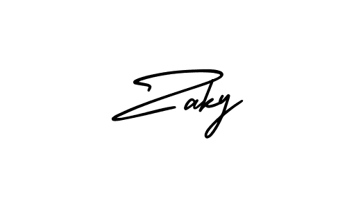 Check out images of Autograph of  Zaky name. Actor  Zaky Signature Style. AmerikaSignatureDemo-Regular is a professional sign style online.  Zaky signature style 3 images and pictures png